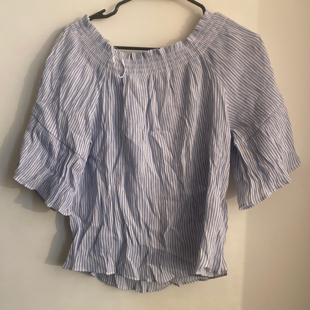 Hm striped blue and white shirt